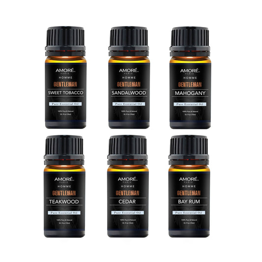 6-Pack: Gentlemen's 10ml Premium Grade Fragrance Essential Oil Gift Set