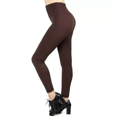 6-Pack: Hot Women’s Fleece Lined Leggings High Waist Soft Stretchy Warm Leggings