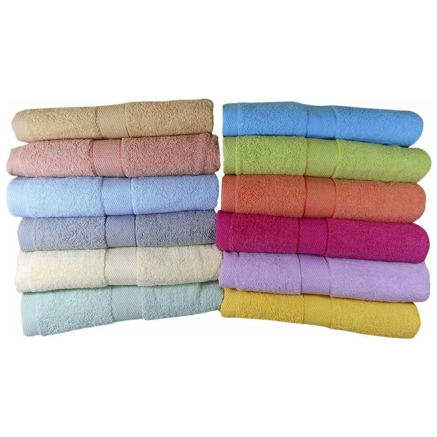 6-Pack: Imperial Luxury Bath Towel Set - Multi Color