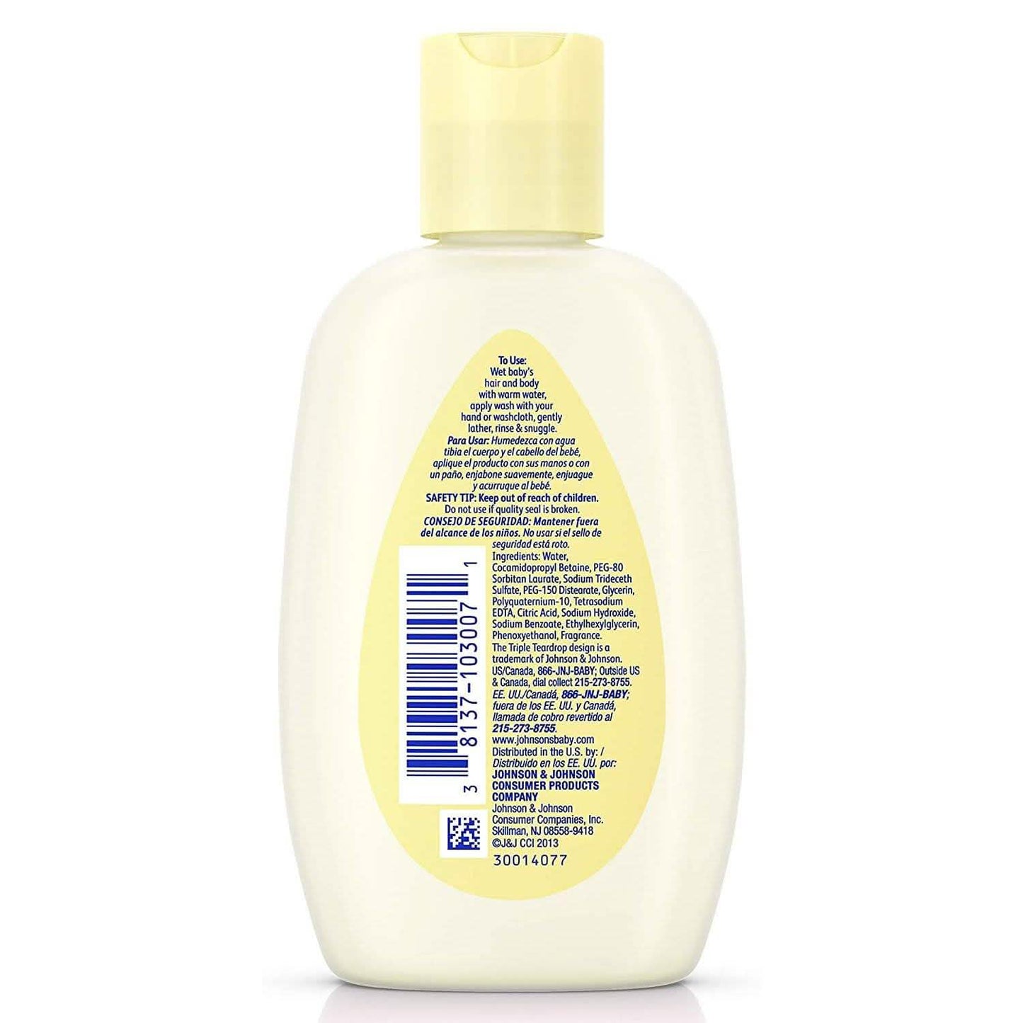 6-Pack: Johnson's Head-To-Toe Baby Wash Travel Size 3 Fl. Oz.