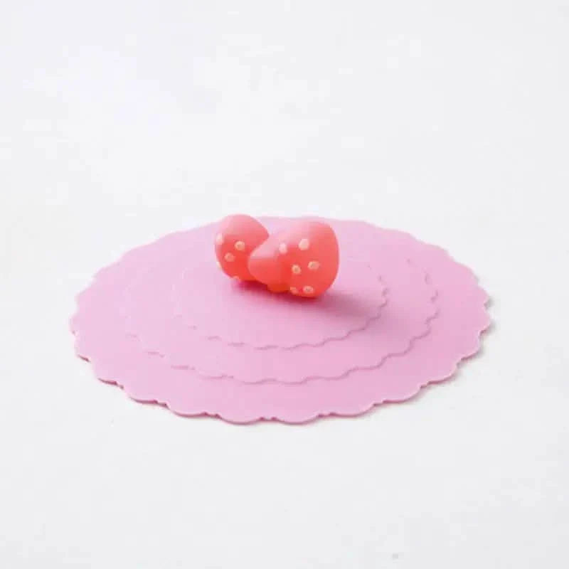 6-Pack: Leak-proof and Dustproof Silicone Cup Cover for Ceramic Tea Cups and Water Cups