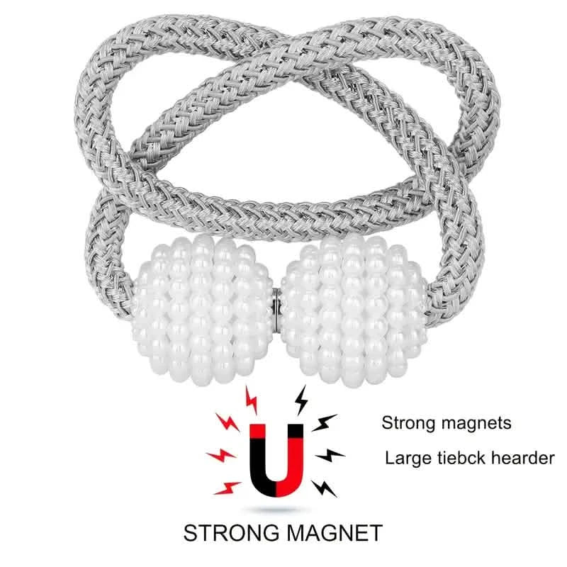 6-Pack: Magnetic Curtain Tiebacks, Decorative Curtain Holdbacks
