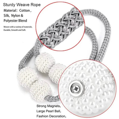 6-Pack: Magnetic Curtain Tiebacks, Decorative Curtain Holdbacks
