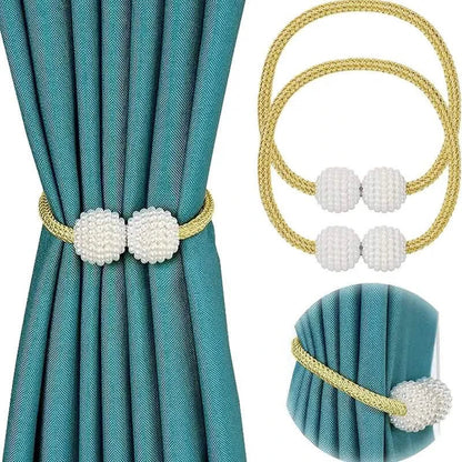 6-Pack: Magnetic Curtain Tiebacks, Decorative Curtain Holdbacks