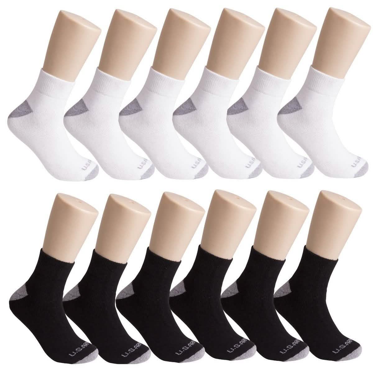 6-Pack: Men's U.S. ARMY Quarter Length Socks