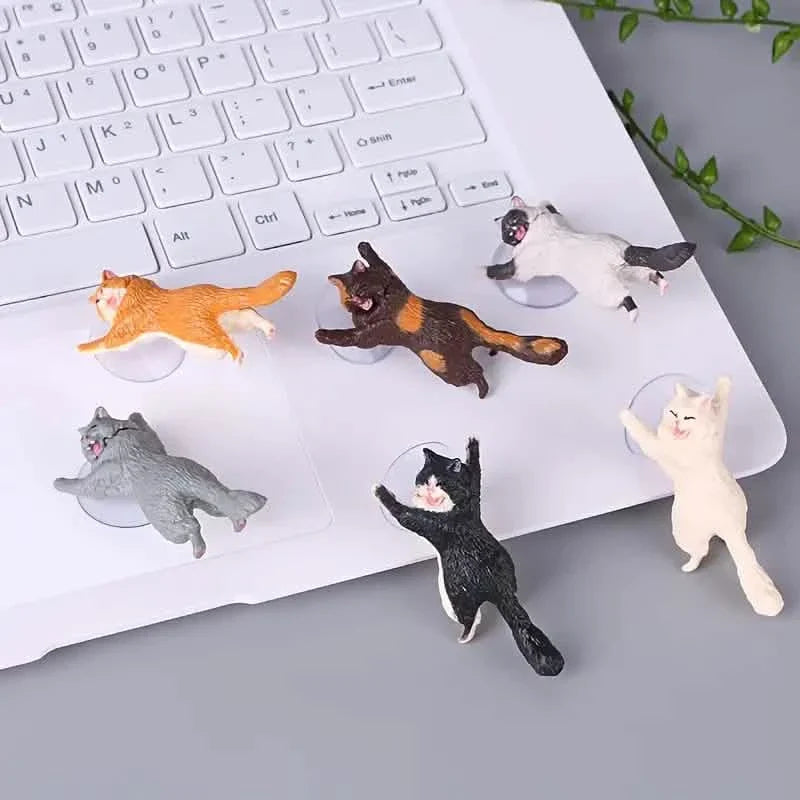 6-Pack: Portable Universal Cute Cat Cell Phone Holder