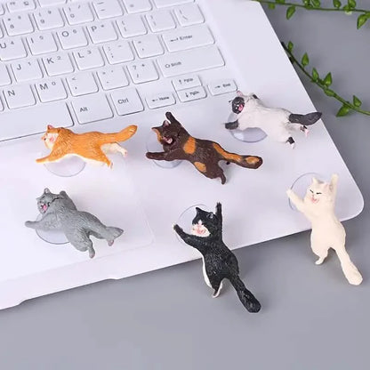 6-Pack: Portable Universal Cute Cat Cell Phone Holder