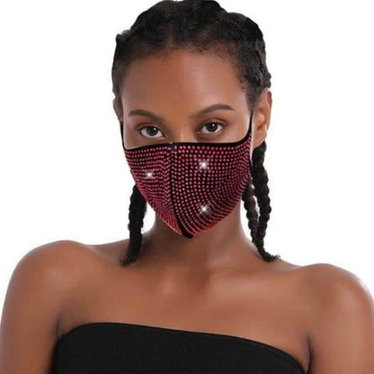6-Pack: Rhinestone Bling Face Mask