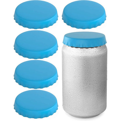 6-Pack: Silicone Can Lids Fits Standard Soda Cans
