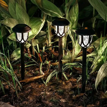 6-Pack: Solar Powered Pathway Lights - Touch-Controlled, Waterproof, Detachable, Energy Efficient, and Wireless Solar Garden Stake Lights