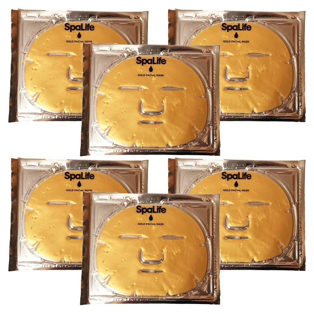 6-Pack: SpaLife Anti-Aging Gold Hydrogel Mask