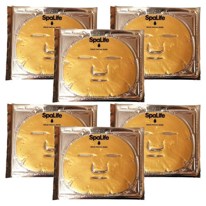 6-Pack: SpaLife Anti-Aging Gold Hydrogel Mask