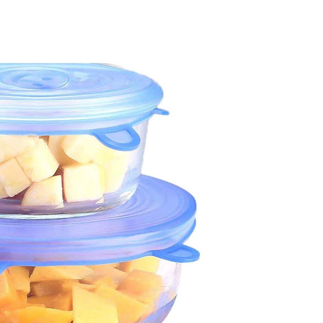 6-Pack: Stretchable Silicone Cover Lids