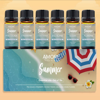 6-Pack: Summer Vibe Fresh Scented Aromatherapy Essential Oil For Diffusers Humidifiers