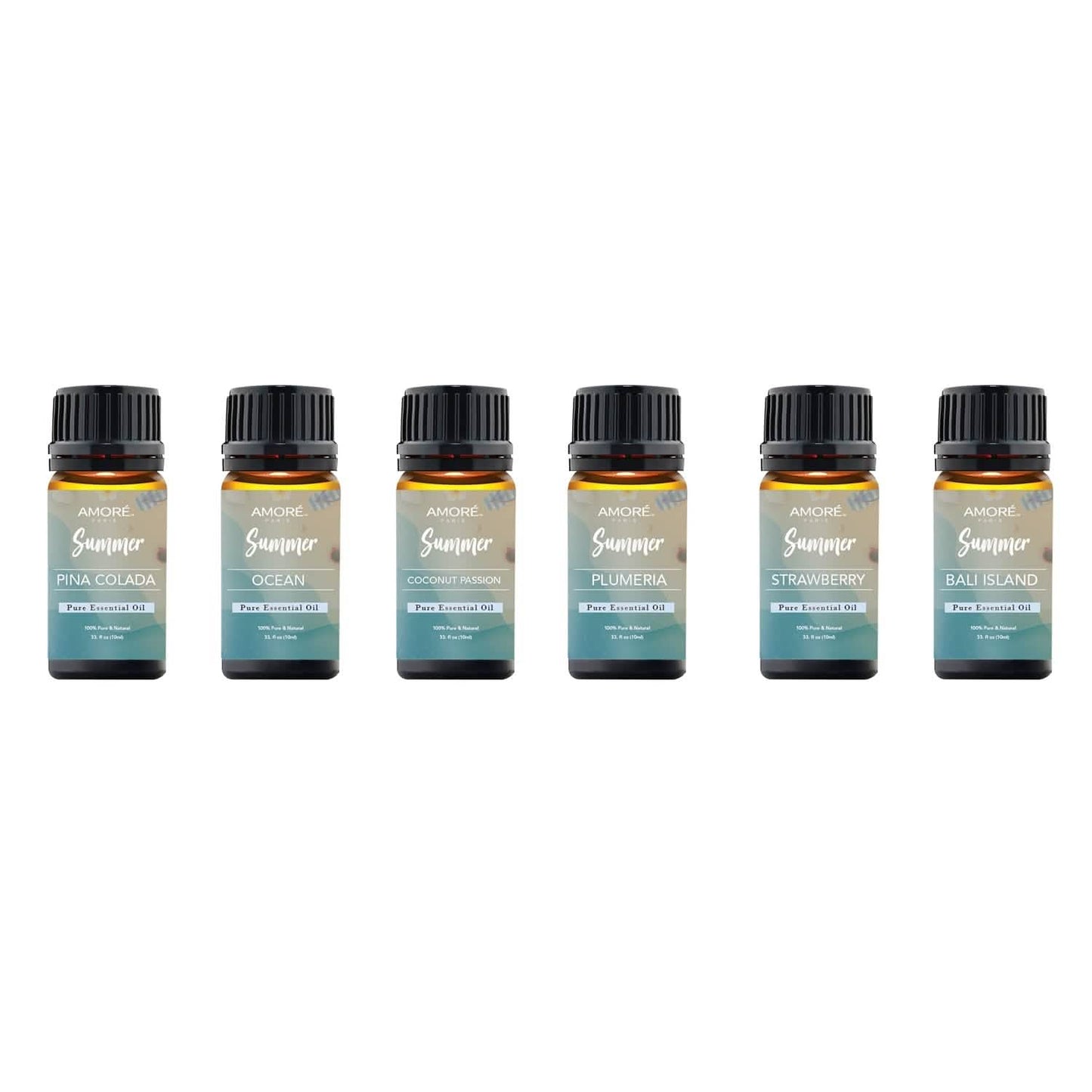 6-Pack: Summer Vibe Fresh Scented Aromatherapy Essential Oil For Diffusers Humidifiers