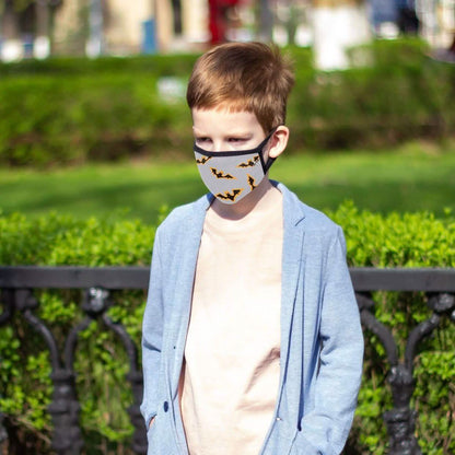 6-Pack: Two-Layer Reusable Halloween Kids Face Mask With Adjustable Earloop
