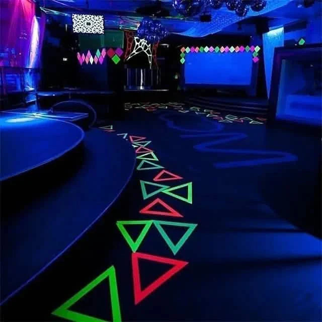 6-Pack: UV Gaffer Fluorescent Party Tape Blacklight Reactive Glow In The Dark Tape