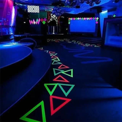6-Pack: UV Gaffer Fluorescent Party Tape Blacklight Reactive Glow In The Dark Tape