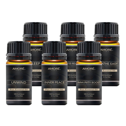 6-Pack: Well-Being Yoga Aromatherapy Essential Oil Gift Set