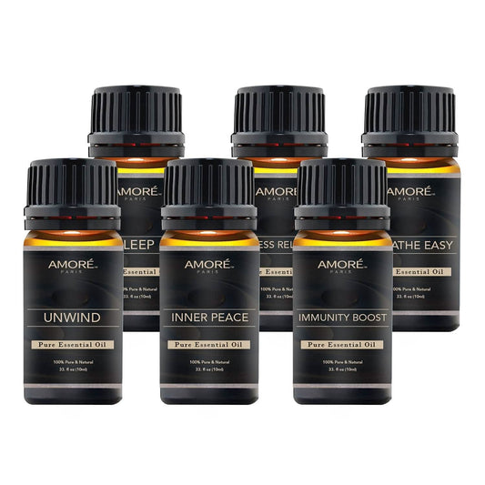 6-Pack: Well-Being Yoga Aromatherapy Essential Oil Gift Set