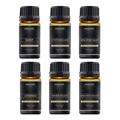 6-Pack: Well-Being Yoga Aromatherapy Essential Oil Gift Set