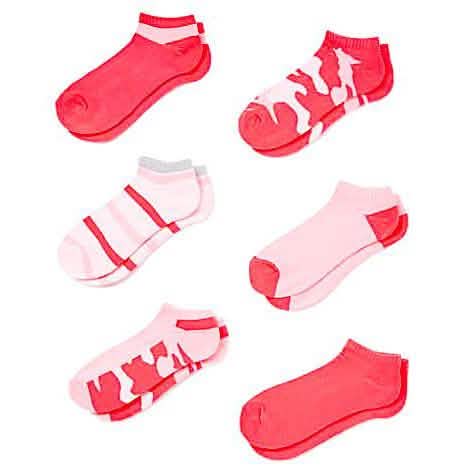 6-Pairs: Cover Girl Womens Low Cut/No Show Socks