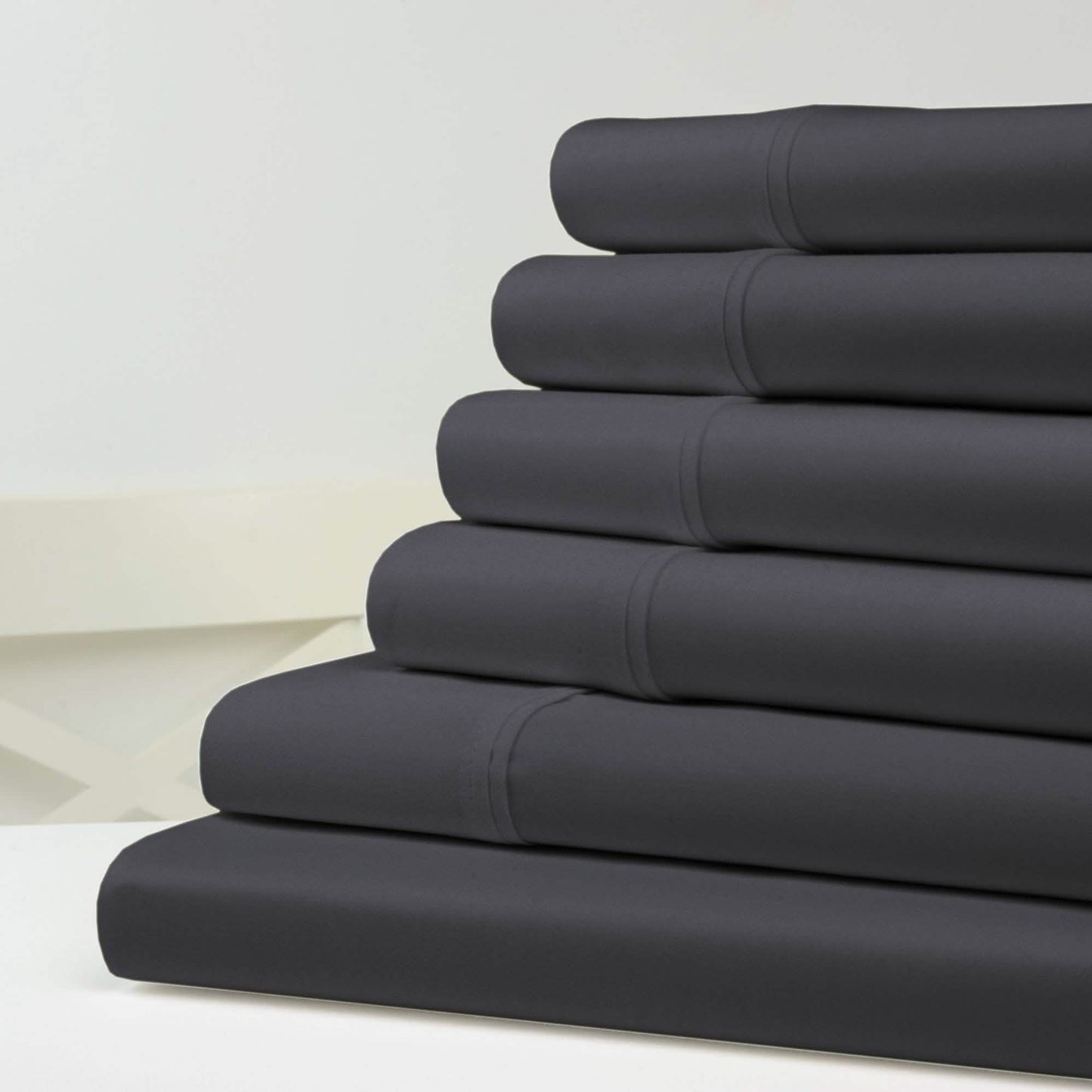 6-Piece: 1200 Thread Count Cotton Sheets