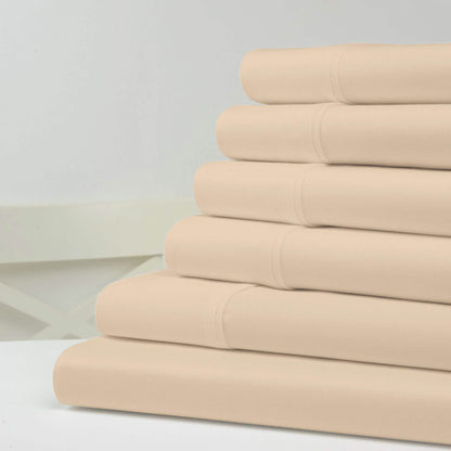 6-Piece: 1200 Thread Count Cotton Sheets