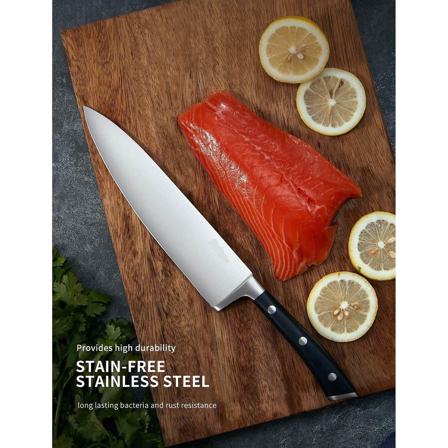 6-Piece: Aicok German Stainless Steel Kitchen Knife Set