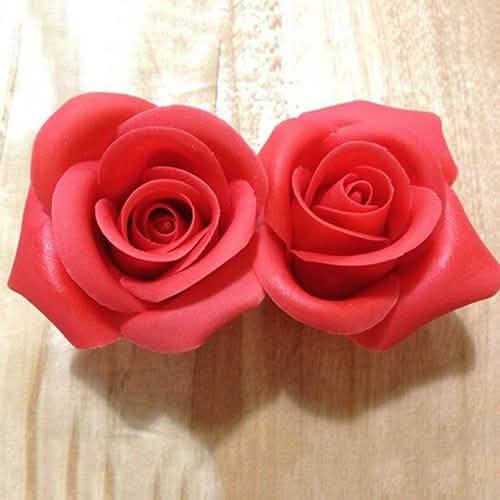 6-Piece: Baking Mold Fondant Cake Sugarcraft Rose Flower Cookie