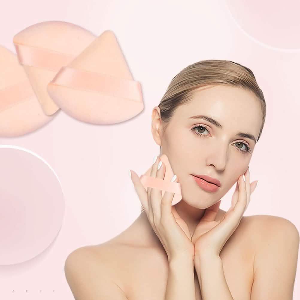 6-Piece: Face Soft Triangle Powder Puff