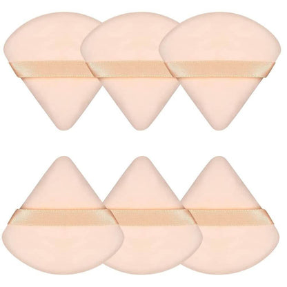 6-Piece: Face Soft Triangle Powder Puff
