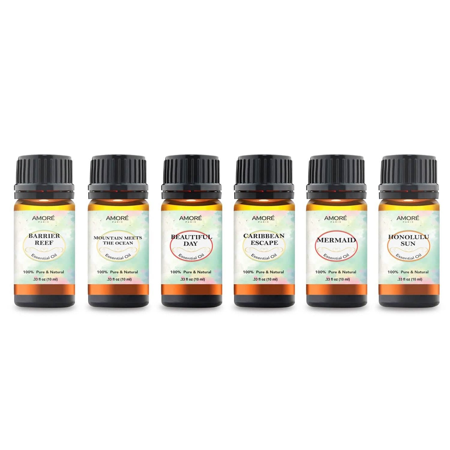 6-Piece: Island Gateway Pure Aromatherapy Essential Oil Set