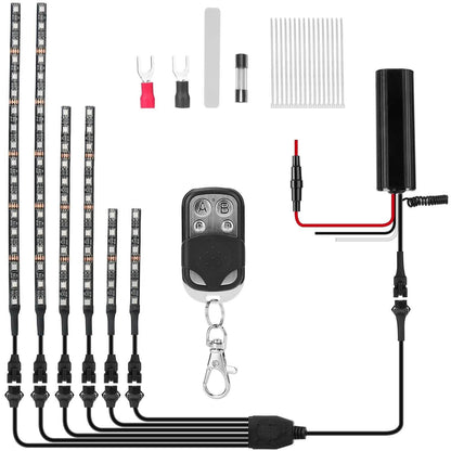 6-Piece: Motorcycle LED Light Strips