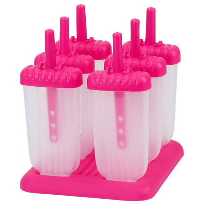 6-Piece: Popsicle Molds Reusable Ice Cream DIY Ice Pop Maker