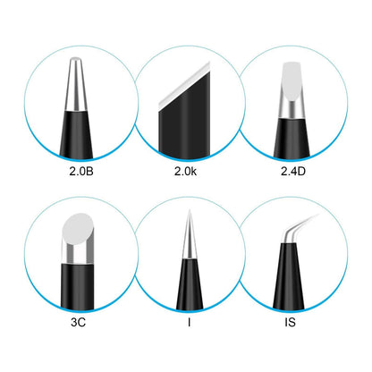 6-Piece Set: 900M-T Series Soldering Iron Tips