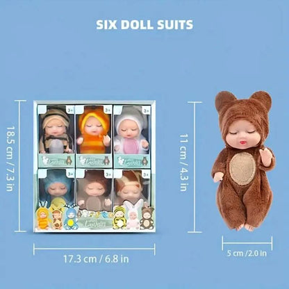 6-Piece Set: Princess Doll Gift Box