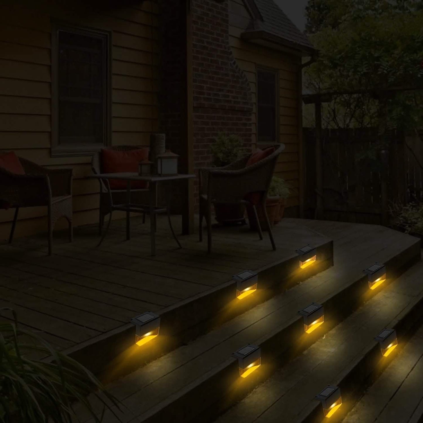 6-Piece: Solar Powered Acrylic Bubbles Decorative Deck Lights