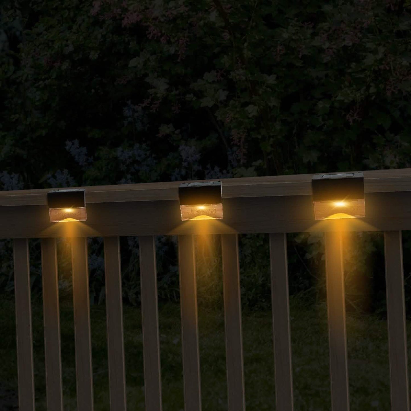 6-Piece: Solar Powered Acrylic Bubbles Decorative Deck Lights