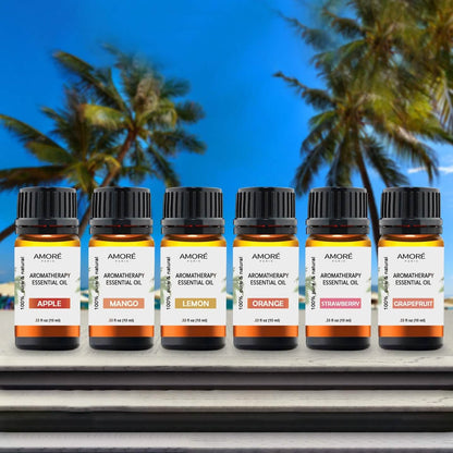 6-Piece: Tropical Collection Therapeutic-Grade Aromatherapy Essential Oil Set