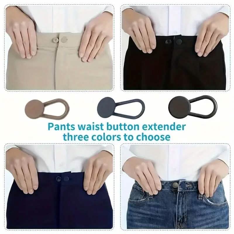 6-Pieces: Durable Waistband Expanders for Jeans