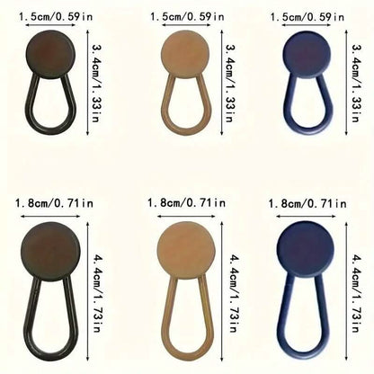 6-Pieces: Durable Waistband Expanders for Jeans