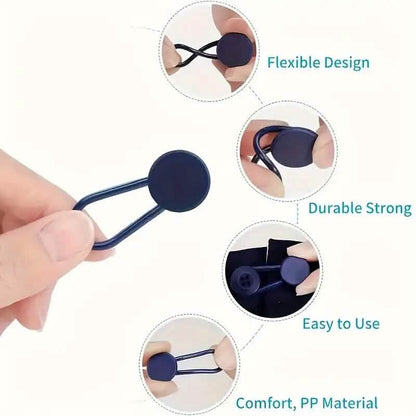 6-Pieces: Durable Waistband Expanders for Jeans