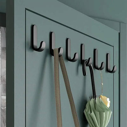 6-Pieces: Easy Install J-Shaped Hooks