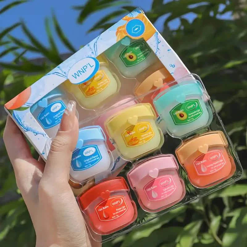6-Pieces: Luxurious Glossy Lip Balm Set - Long-Lasting Hydration for Dry Lips