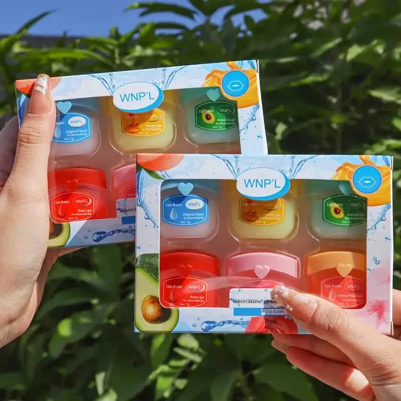 6-Pieces: Luxurious Glossy Lip Balm Set - Long-Lasting Hydration for Dry Lips