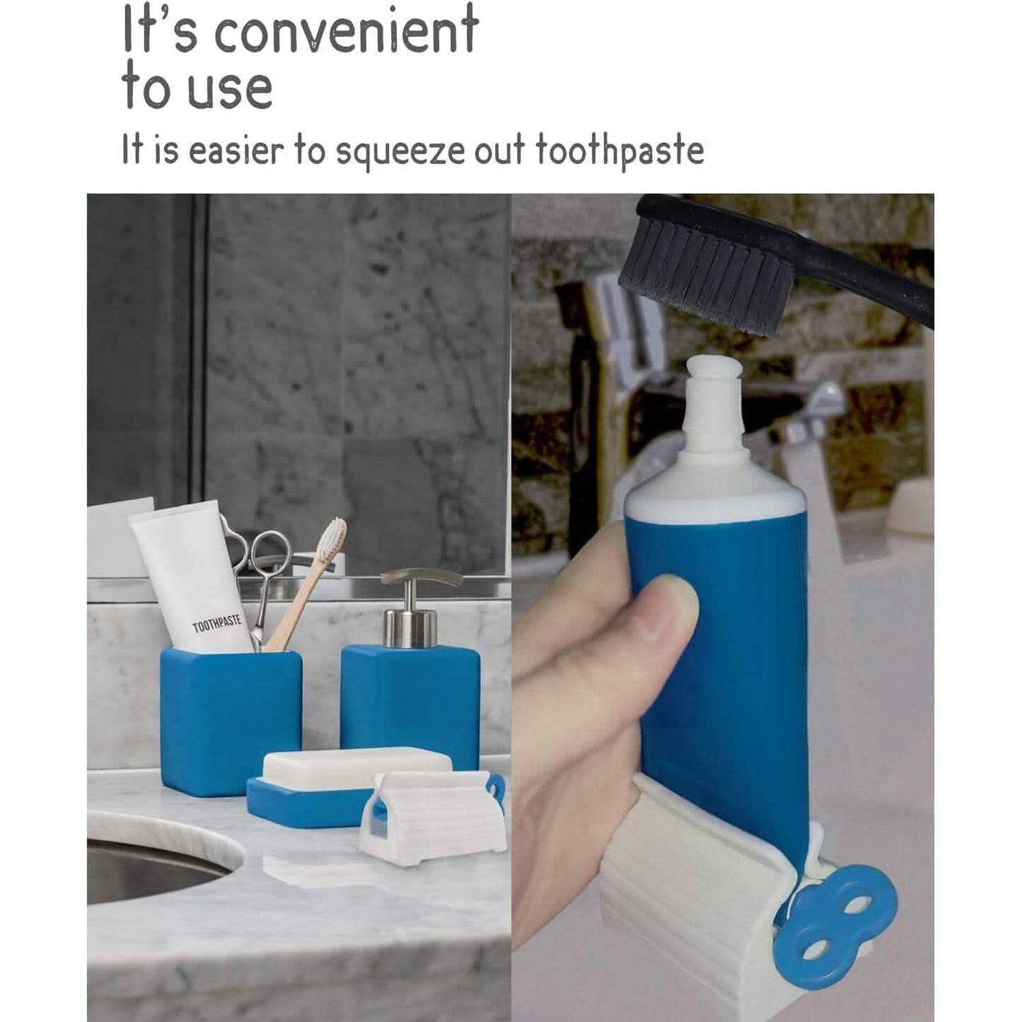 6-Pieces: Multi-Purpose Toothpaste Dispenser