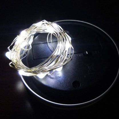6-Pieces: Solar Powered Mason Jar Lid Lights 20 LEDs