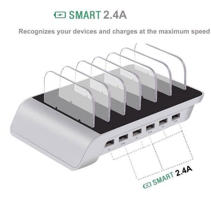 6 Port USB Charging Station