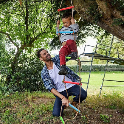 6 Rungs Swing Climbing Rope Ladder Hang for Children Playground Exercise